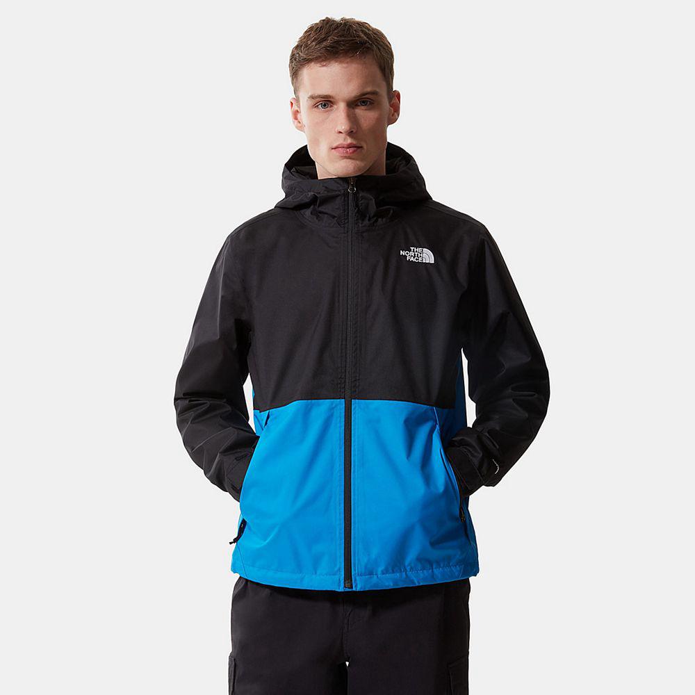 The North Face Millerton Ανδρικα Αδιάβροχα Μπουφάν - Μαυρα / Μπλε (HRDZ45103)